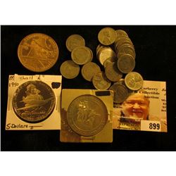 (25) World War II Steel Cents; 1940-1990 Five Dollar Marshall Islands Commemorative "To The Heroes o