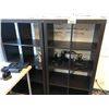 Image 1 : 2 8 COMPARTMENT SHELVES AND A WHITE BOARD