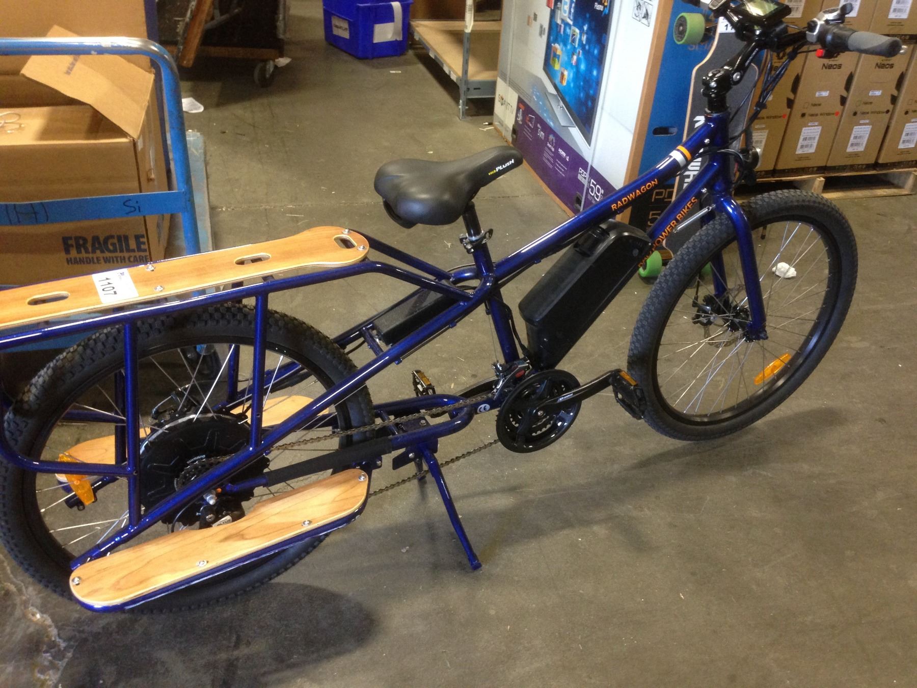 Rad Power Bikes Radwagon Electric Assist Bike With Rear Bench Seat