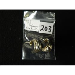 925 HALF CIRCLE EARRINGS 17.5G
