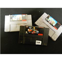 SET OF 3 SUPER NINTENDO GAMES/KILLER INSTINCT/ WIZARD OF OZ/SUPER MARIO KART