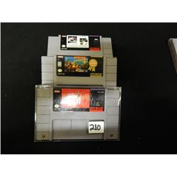 SET OF 3 SUPER NINTENDO GAMES/FINAL FANTASY 2/94 NHL/DONKEY KONG COUNTRY 3 DIXIE KONG DOUBLE TROUBLE