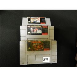 SET OF 3 SUPER NINTENDO GAMES/DONKEY KONG COUNTRY/TECNO SUPER NBA BASKET BALL/F-ZERO