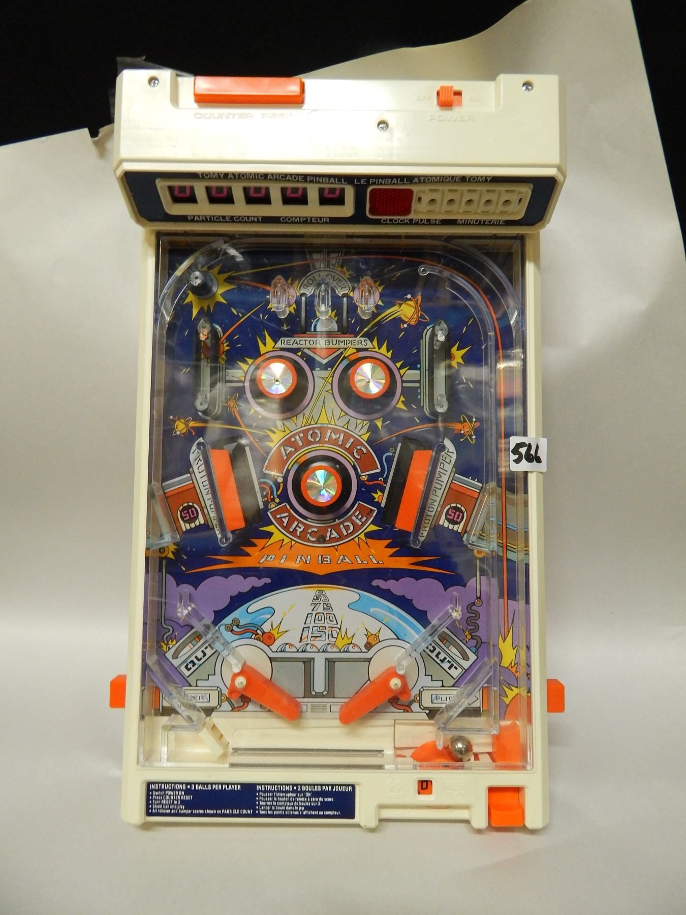 1979 TOMY ATOMIC ARCADE PINBALL SIZE D BATTERIES 5