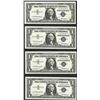 Image 1 : Lot of (4) Consecutive 1957 $1 Silver Certificate STAR Notes Uncirculated