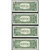 Image 2 : Lot of (4) Consecutive 1957 $1 Silver Certificate STAR Notes Uncirculated