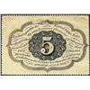 Image 2 : 1862 Five Cent First Issue Fractional Note