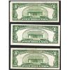 Image 2 : Lot of (3) 1934D $5 Silver Certificate Notes