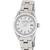 Image 2 : Rolex Ladies Stainless Steel Silver Index Smooth Bezel Oyster Band Datejust Wris