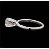 Image 3 : 14KT White Gold 1.05 ctw Diamond Solitaire Ring