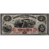 Image 1 : 1864 $2 The Somerset & Worcester Savings Bank Obsolete Note
