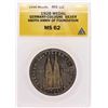 Image 1 : 1928 Germany-Cologne Silver 680th Anniversary of Foundation Medal ANACS MS62