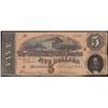 Image 1 : 1864 $5 Confederate States of America Note