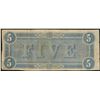 Image 2 : 1864 $5 Confederate States of America Note