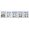 Image 1 : Lot of (5) 1881-S $1 Morgan Silver Dollar Coins PCGS MS64