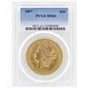 Image 1 : 1897 $20 Liberty Head Double Eagle Gold Coin PCGS MS61