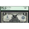 Image 1 : 1899 $1 Black Eagle Silver Certificate Note Fr.233 PCGS Very Choice New 64