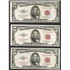 Image 1 : Lot of (3) 1953A $5 Legal Tender Notes
