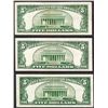 Image 2 : Lot of (3) 1953A $5 Legal Tender Notes