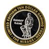 Image 1 : .999 Silver Mirage Las Vegas Nevada $10 Casino Limited Edition Gaming Token