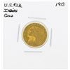 Image 1 : 1913 $2 1/2 Indian Head Quarter Eagle Gold Coin