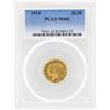 Image 1 : 1913 $2 1/2 Indian Head Quarter Eagle Gold Coin PCGS MS61