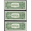 Image 2 : Lot of (3) Consecutive 1957 $1 Silver Certificate STAR Notes Uncirculated