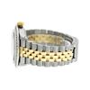 Image 7 : Rolex Mens Two Tone Yellow Gold White Roman 3 ctw Diamond Datejust Wristwatch