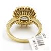 Image 4 : 14KT Yellow Gold 3.98 ctw Natural Fancy Green Diamond Engagement Anniversary Rin