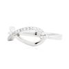 Image 2 : 14KT White Gold 0.21 ctw Diamond Infinity Ring