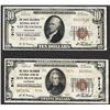 Image 1 : Lot of 1929 $10 & $20 San Francisco California National Currency Notes CH# 9174