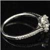 Image 8 : 14KT White Gold 0.63 ctw Natural Diamond Solitaire Engagement Ring