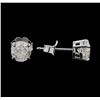 Image 2 : 14KT White Gold 1.38 ctw Diamond Earrings