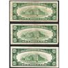 Image 2 : Lot of (3) 1953 $10 Silver Certificate Notes