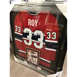 Framed Patrick Roy Jersey