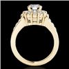 Image 2 : 1.9 CTW H-SI/I Certified Diamond Solitaire Halo Ring 10K Yellow Gold - REF-206X4T - 34294