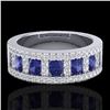 Image 1 : 1.75 CTW Tanzanite & Micro Pave VS/SI Diamond Inspired Ring 10K White Gold - REF-64M4H - 20831