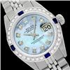 Image 1 : Rolex Ladies Stainless Steel, Diam Dial & Diam/Sapphire Bezel, Sapphire Crystal - REF-428W5H