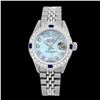 Image 2 : Rolex Ladies Stainless Steel, Diam Dial & Diam/Sapphire Bezel, Sapphire Crystal - REF-428W5H