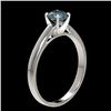 Image 4 : 0.73 CTW Certified Intense Blue SI Diamond Solitaire Engagement Ring 10K White Gold - REF-70M5H - 36