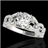 Image 1 : 1.5 CTW H-SI/I Certified Diamond Solitaire Ring 10K White Gold - REF-218F2N - 35214