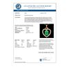 Image 3 : 4 CTW Emerald & VS/SI Diamond Designer Inspired Heart Necklace 14K Yellow Gold - REF-81A8X - 20493
