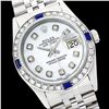 Image 1 : Rolex Men's Stainless Steel, QuickSet, Diam Dial & Diam/Sapphire Bezel - REF-533T4K