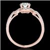 Image 2 : 1.36 CTW H-SI/I Certified Diamond Solitaire Ring 10K Rose Gold - REF-169H3A - 35323
