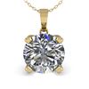 Image 2 : 1.50 CTW VS/SI Diamond Designer Necklace 14K Yellow Gold - REF-513H3A - 38423