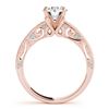 Image 4 : 1.02 CTW Certified VS/SI Diamond Solitaire 2Pc Wedding Set Antique 14K Rose Gold - REF-150K5W - 3152