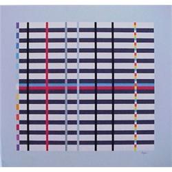 Yaacov Agam (b. 1928) Israeli, UNTITLED, color screenprint, signed in pencil, from the numbered...