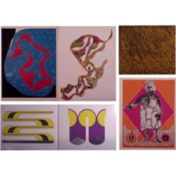 American printmakers (20th Century) (six), VARIOUS: Ama Ranth Ehrenhardt, two mixed media color...