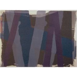 Edward Avedisian (b. 1936) Armenian, BLUE GRAY PURPLE, 1969, color screenprint, signed in penci...