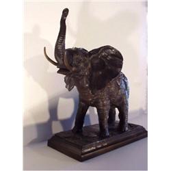 after Alfred Barye (1839-1882) French, CIRCUS ELEPHANT, a highly detailed and ornate cast bronz...